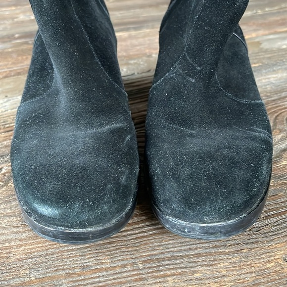 Tory Burch Marsden black suede heeled booties EUC size 7.5/8 - Picture 7 of 13